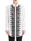 DOLCE & GABBANA Sequin & Lace-Embellished Poplin Shirt,0400096169149