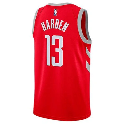 Nike Men's James Harden Houston Rockets Icon Swingman Jersey In Red