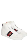 GUCCI NEW ACE HIGH BEE SNEAKER,501803DOPE0