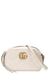 GUCCI GG MARMONT 2.0 MATELASSE LEATHER CAMERA BAG - WHITE,447632DTD1D