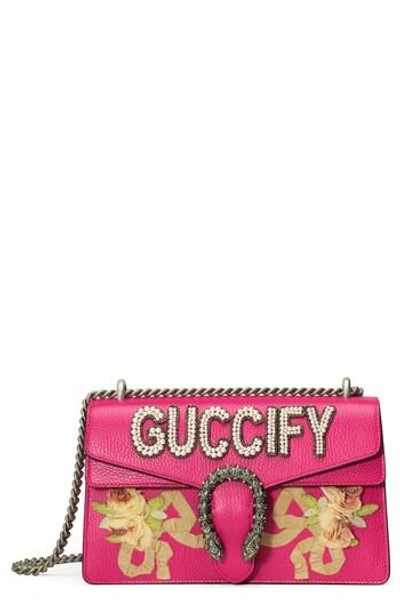 Gucci 小号"dionysus Fy"皮包 In Pink