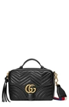 GUCCI SMALL GG2.0 MATELASSE LEATHER CAMERA BAG WITH WEBBED STRAP,498100DTDPT