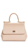 DOLCE & GABBANA 'SMALL MISS SICILY' LEATHER SATCHEL,BB6002A1001