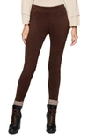 Sanctuary Grease Faux Suede Leggings In Black Walnut