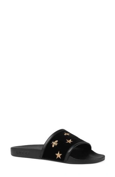 Velvet hotsell gucci slides