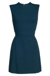 French Connection 'sundae' Stretch Minidress In Deepest Teal