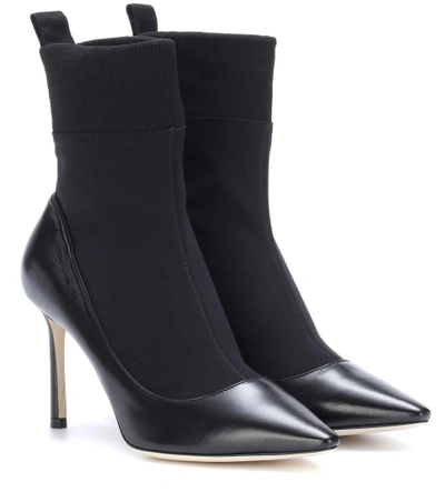 Jimmy Choo Brandon Ankle Boots In Black Leather