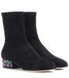 JIMMY CHOO MAISIE 35 SUEDE ANKLE BOOTS,P00299264