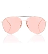 LINDA FARROW AVIATOR SUNGLASSES,P00271642-1