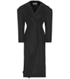 Jacquemus Le Manteau Long Virgin Wool Coat In Llack