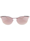 FENDI Pink rimless wayfarer sunglasses,24749135J600J12453885