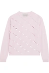 VICTOR GLEMAUD CUTOUT COTTON AND CASHMERE-BLEND SWEATER