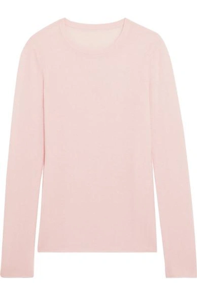 Atm Anthony Thomas Melillo Luxe Essentials Cashmere Jumper In Pink