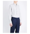 TED BAKER Larosh geometric-pattern regular-fit cotton shirt