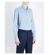 TED BAKER Larosh geometric-pattern regular-fit cotton shirt