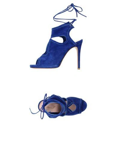 Anna F Sandals In Blue