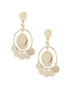 EDDIE BORGO Golden Coin Earrings