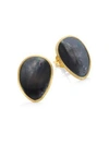 MARCO BICEGO Lunaria 18K Yellow Gold & Black Mother-Of-Pearl Stud Earrings
