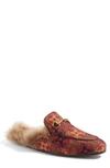 GUCCI 'PRINCETOWN' GENUINE LAMB FUR LINED LOAFER,428619K3W30