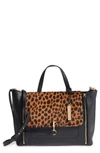VINCE CAMUTO BLENA LEATHER & GENUINE CALF HAIR TOTE - BLACK,VC-BLENA-TO1