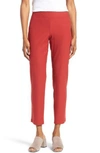 Eileen Fisher Stretch Crepe Slim Ankle Pants In Serrano