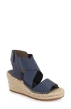 Eileen Fisher 'willow' Espadrille Wedge Sandal In Persimmon Nubuck