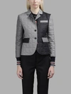 THOM BROWNE THOM BROWNE WOMEN'S MULTICOLOR CLASSIC MULTIPATTERNED DOWNFILLED JACKET