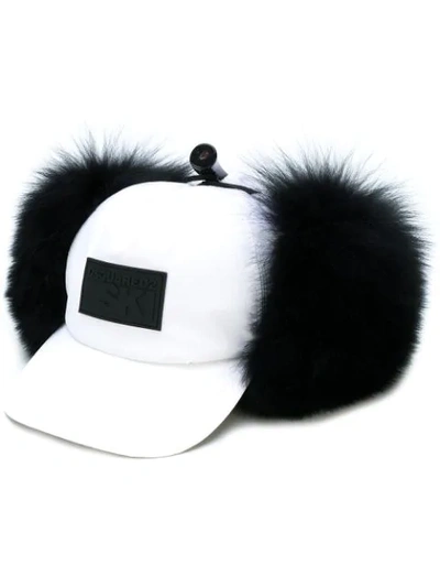 Dsquared2 Ski Baseball Cap In White