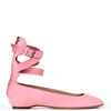 VALENTINO GARAVANI PLUM BALLERINAS,MW0S0C65CAS 996