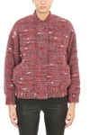 IRO EDDY TEDDY TWEED BOMBER JACKET,9302852