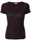 JAMES PERSE JAMES PERSE V-NECK T-SHIRT - PINK,WUA369512471913