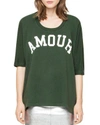 ZADIG & VOLTAIRE AMOUR GRAPHIC TEE,WFTS7104F