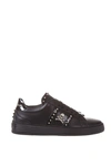 PHILIPP PLEIN GET ON LOW-TOP LEATHER SNEAKERS,A17SMSC0399 PLE028E0291