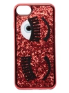 Chiara Ferragni Flirting Glitter Iphone 7 Plus Case In Red