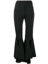 ELLERY HIGH WAISTED FITTED FLARED TROUSERS,8RP346SUBLACK12477534