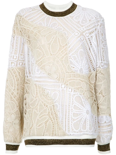 Martha Medeiros Marta Lace Jumper In Multicolour