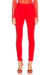 GIVENCHY GIVENCHY HIGH WAISTED LEGGINGS IN RED,17I5053093