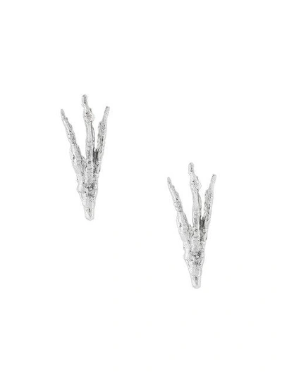 Wouters & Hendrix Gold 18kt Gold Crows's Claw Earrings In Metallic