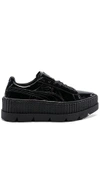 Fenty X Puma Fenty Puma X Rihanna Women's Creeper Patent Leather Platform Sneakers In Black