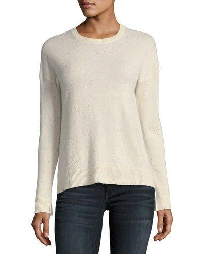 Zadig & Voltaire Cici Star-patch Cashmere Pullover Sweater In Clear