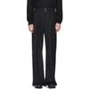 BALMAIN BALMAIN BLACK WOOL TROUSERS