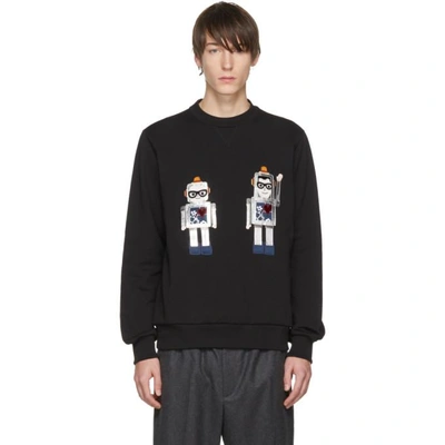 Dolce & Gabbana Dolce And Gabbana Black Robot Designers Sweatshirt