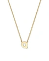 ZOË CHICCO 14K Yellow Gold Initial Necklace, 16",1LN 14K Q