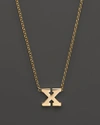 ZOË CHICCO 14K Yellow Gold Initial Necklace, 16",1LN 14K X