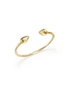 ZOË CHICCO 14K YELLOW GOLD TINY BULLETS OPEN RING,2BBR 14K