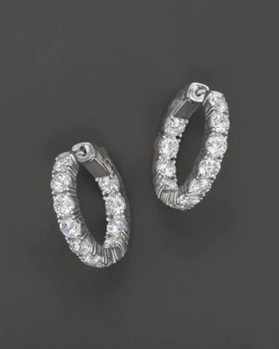 Bloomingdale's Certified Diamond Inside-out Hoop Earrings In 14k White Gold, 5.50 Ct. T.w. - 100% Exclusive