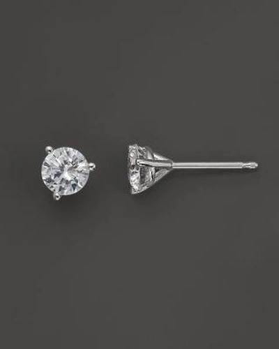 Bloomingdale's Certified Diamond Stud Earrings In 18k White Gold, 1.25 Ct. T.w. - 100% Exclusive