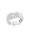 BLOOMINGDALE'S DIAMOND MEN'S BAND IN 14K WHITE GOLD, .20 CT. T.W. - 100% EXCLUSIVE,WP0V787DD3