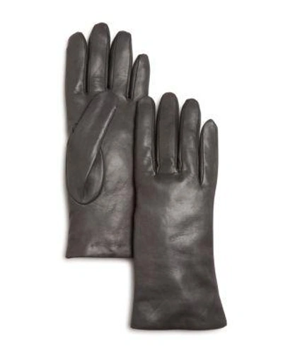Bloomingdale's Cashmere Lined Leather Gloves - 100% Exclusive In Grey