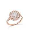 BLOOMINGDALE'S DIAMOND FLOWER BURST STATEMENT RING IN 14K ROSE GOLD, 1.0 CT. T.W. - 100% EXCLUSIVE,SJR5709R-BL